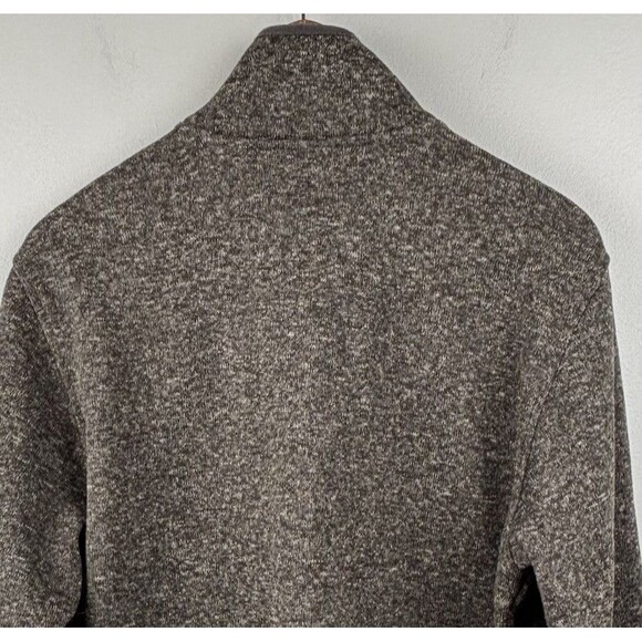 Hurley Sweater Mens Large Brown Quarter Zip Pullover Outdoor Fleece Soft EUC - Picture 8 of 10
